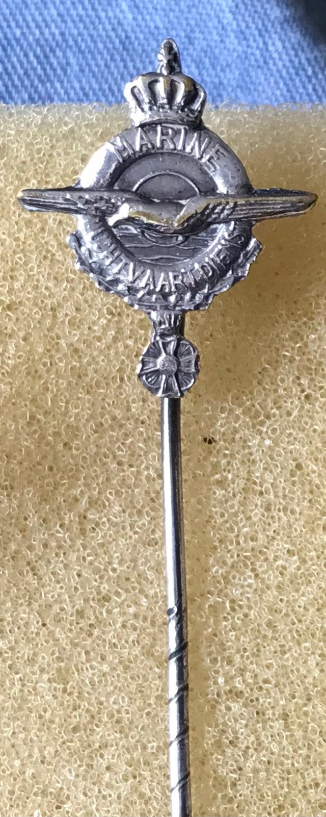 Oude Marine Luchtvaart Dienst Speld, Ophalen of Verzenden, Luchtmacht, Nederland, Embleem of Badge