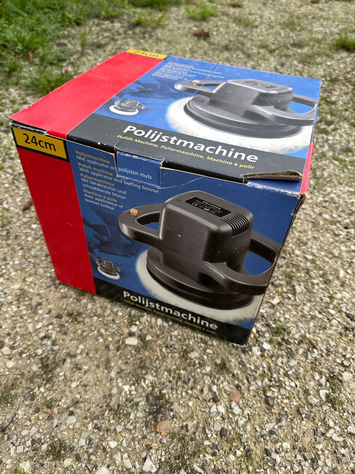 Polijstmachine 24cm - Bijna nieuwstaat - in doos, Doe-het-zelf en Verbouw, Ophalen of Verzenden, Nieuw