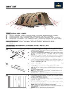 Nomad Lodge 6 tunneltent - Ruime gezinstent, Ophalen, Gebruikt, Tot en met 6
