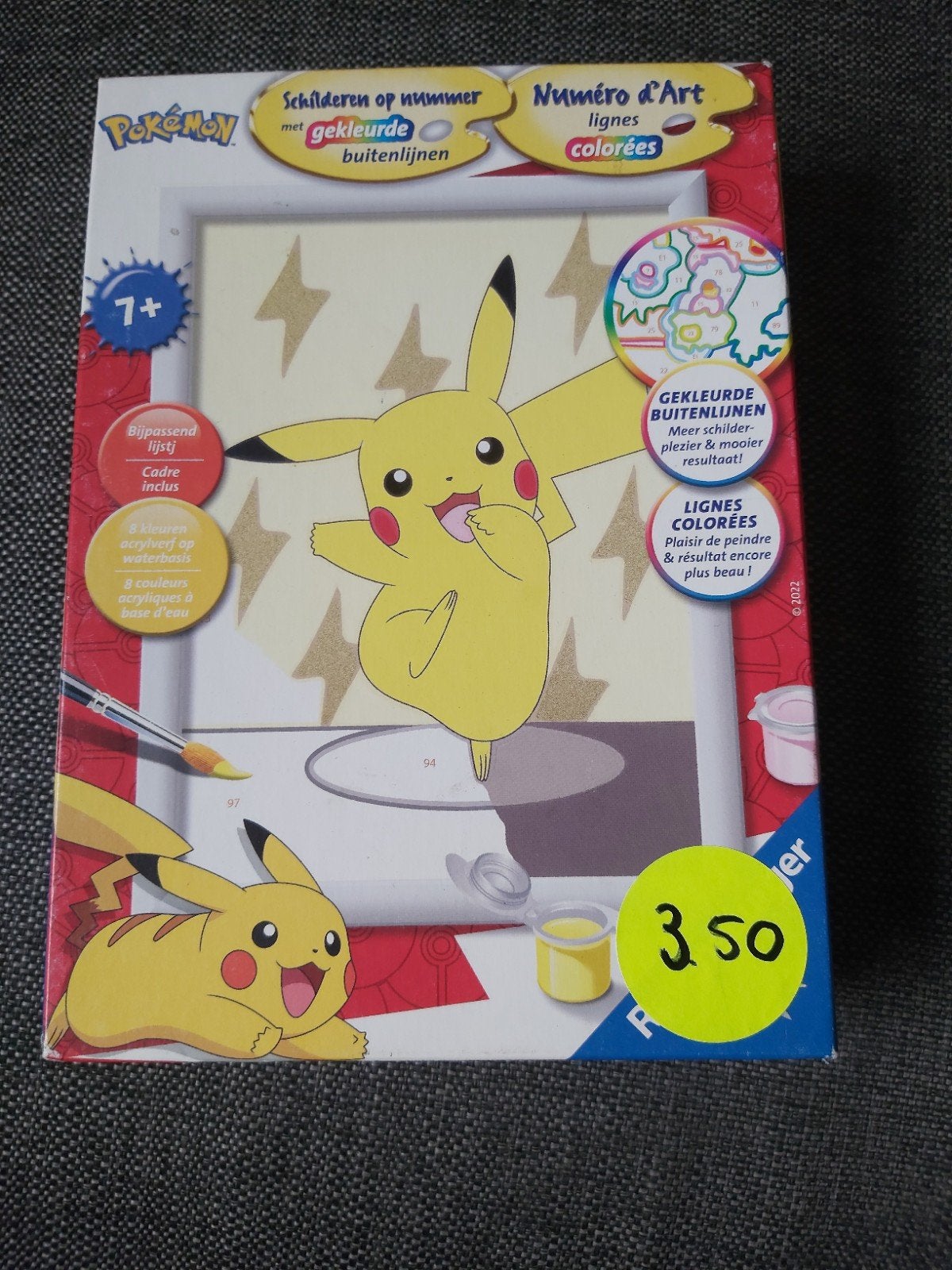 Schilderen op nummer - Pokémon Pikachu, Ophalen of Verzenden, Nieuw, Schilderen op nummer