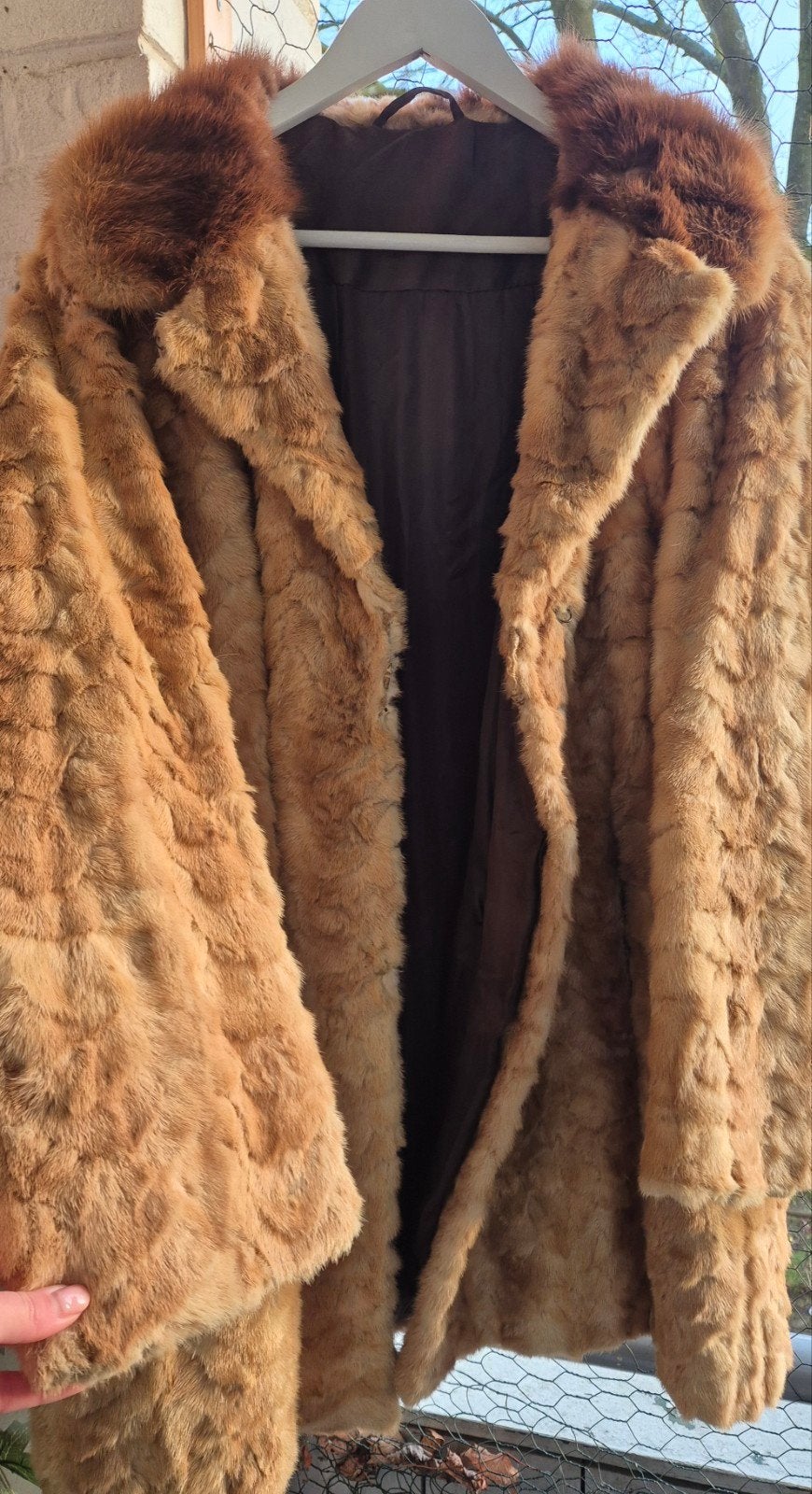 Vintage. Echte bontjas. Maat S/M., Kleding | Dames, Jassen | Winter, Ophalen of Verzenden