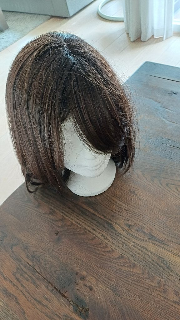 Haarwerk Brunette, Sieraden, Tassen en Uiterlijk, Uiterlijk | Haarverzorging, Ophalen, Zo goed als nieuw, Pruik of Haarverlenging