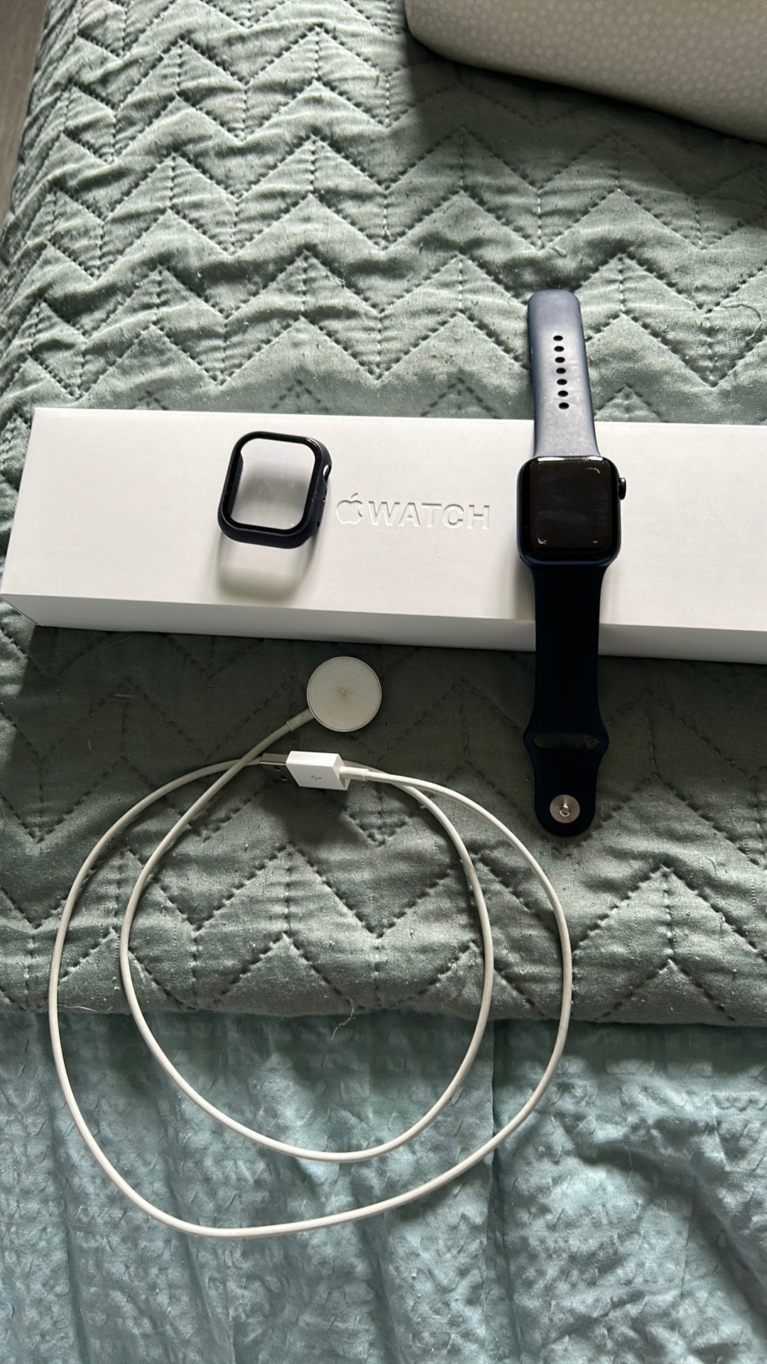 I watch series 6 deep navy met extra’s, Gebruikt, Blauw, IOS, Ophalen of Verzenden