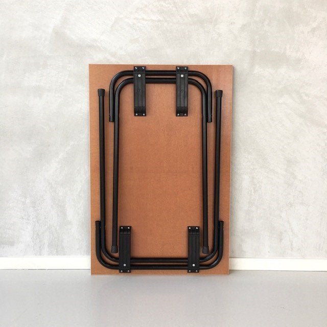 Retro opklaptafel nieuw buro thuiskantoor bureau roodbruin, Schoolbureau, Ophalen of Verzenden, ., Overige merken