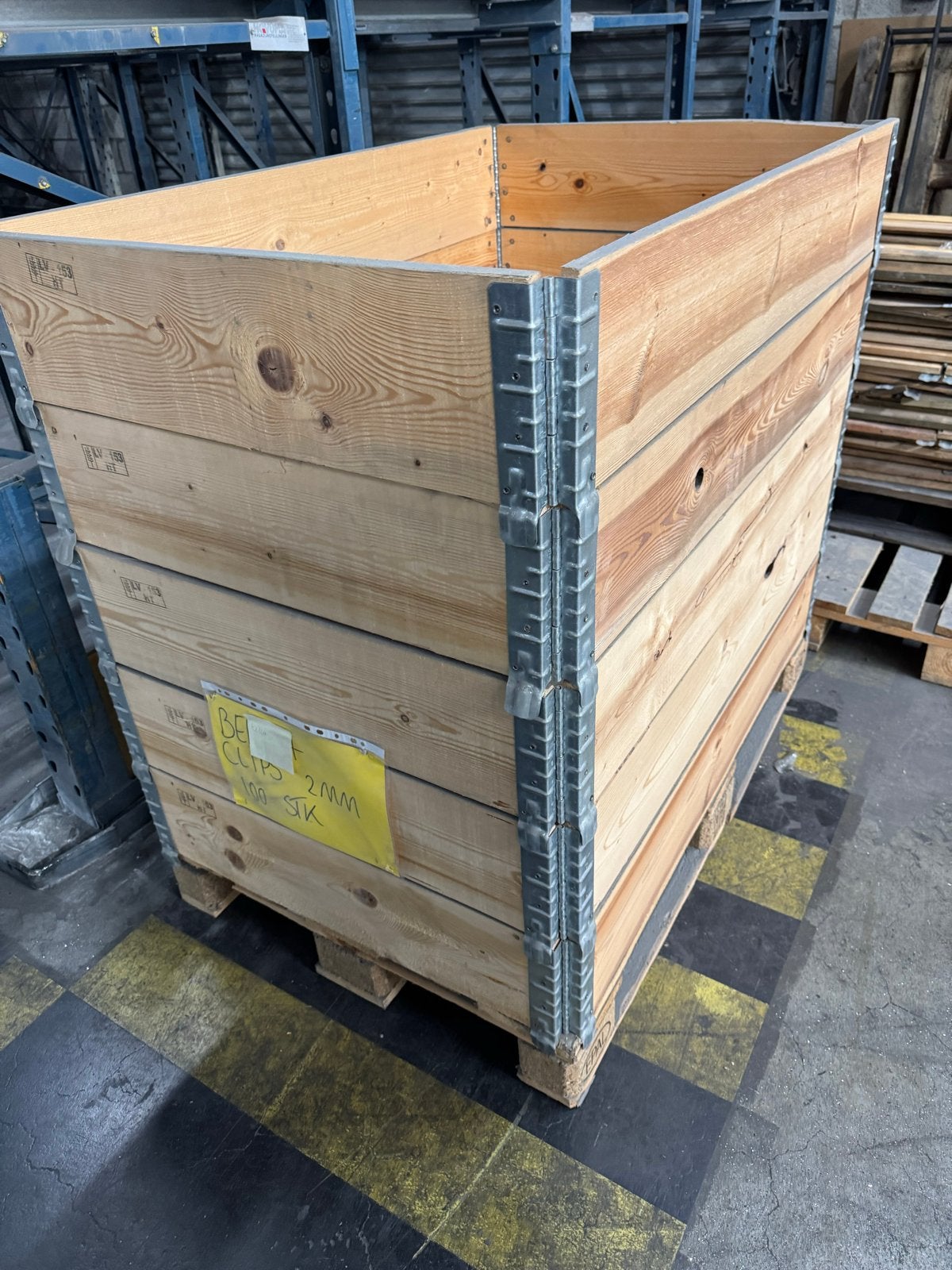 Houten opzetrand voor pallet 80x120cm - Gebruikt, Ophalen, Gebruikt, 100 cm of meer, Opvouwbaar