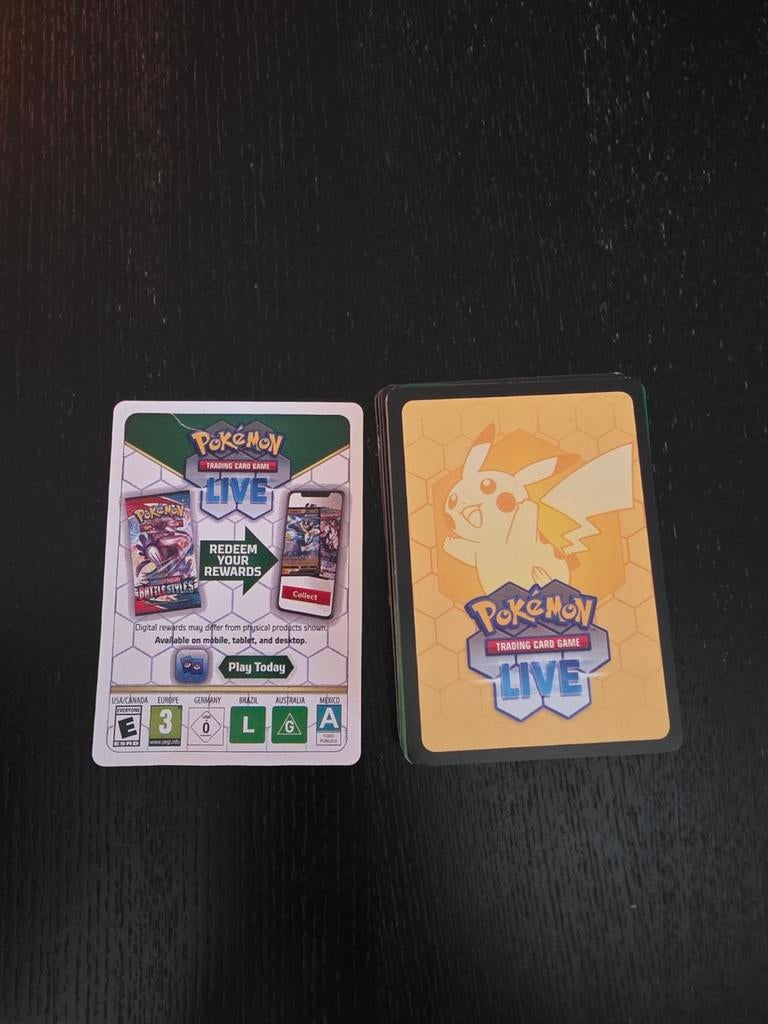 32 Pokémon TCG Live Redeem Code Kaarten, Ophalen