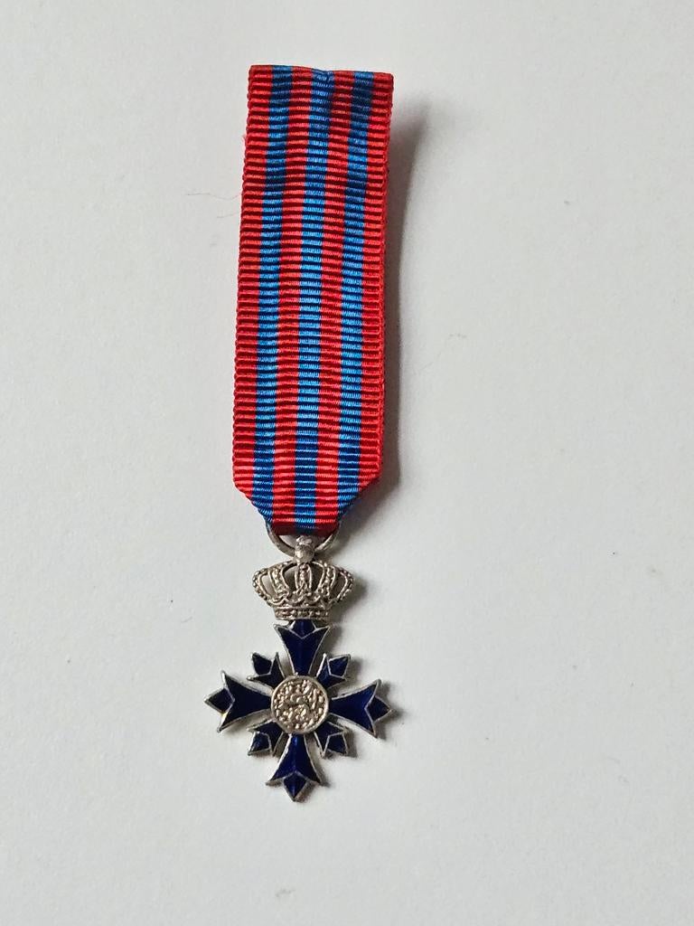 Mini medaille TMPT Kruis onderscheiding 10x, Verzamelen, Ophalen of Verzenden, Landmacht, Nederland, Lintje, Medaille of Wings