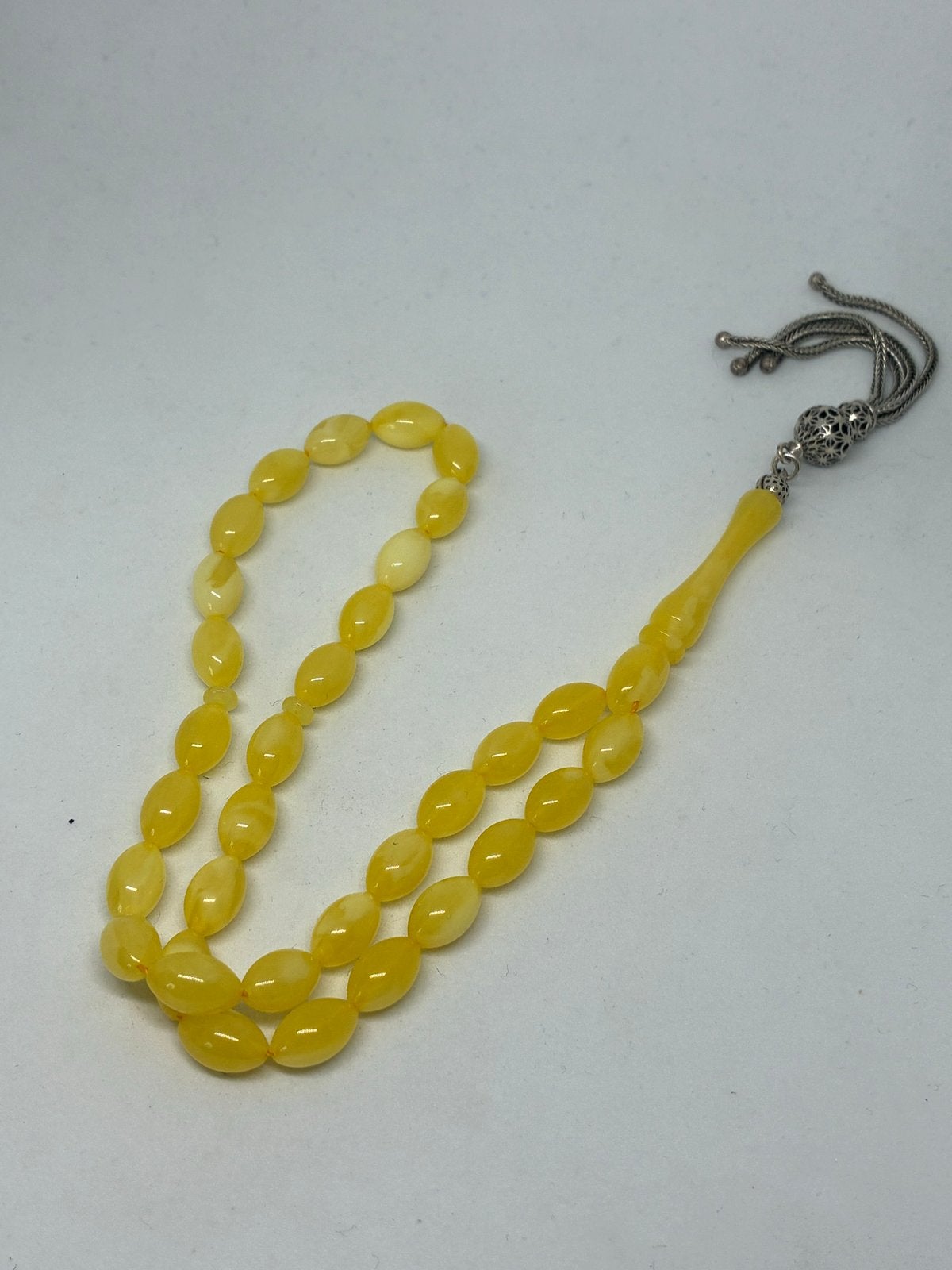 Echte Amber Tasbih / Misbaha, Ophalen of Verzenden, Overige materialen, Met edelsteen