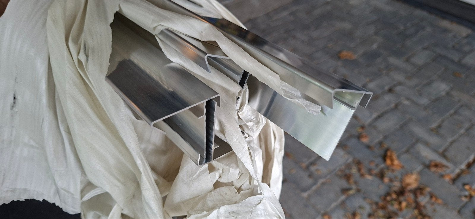 Aluminium daktrim profielen, Doe-het-zelf en Verbouw, Ophalen, Nieuw, Aluminium