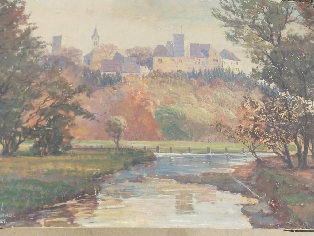 P. Schmiegelow 1921 schilderij, Ophalen