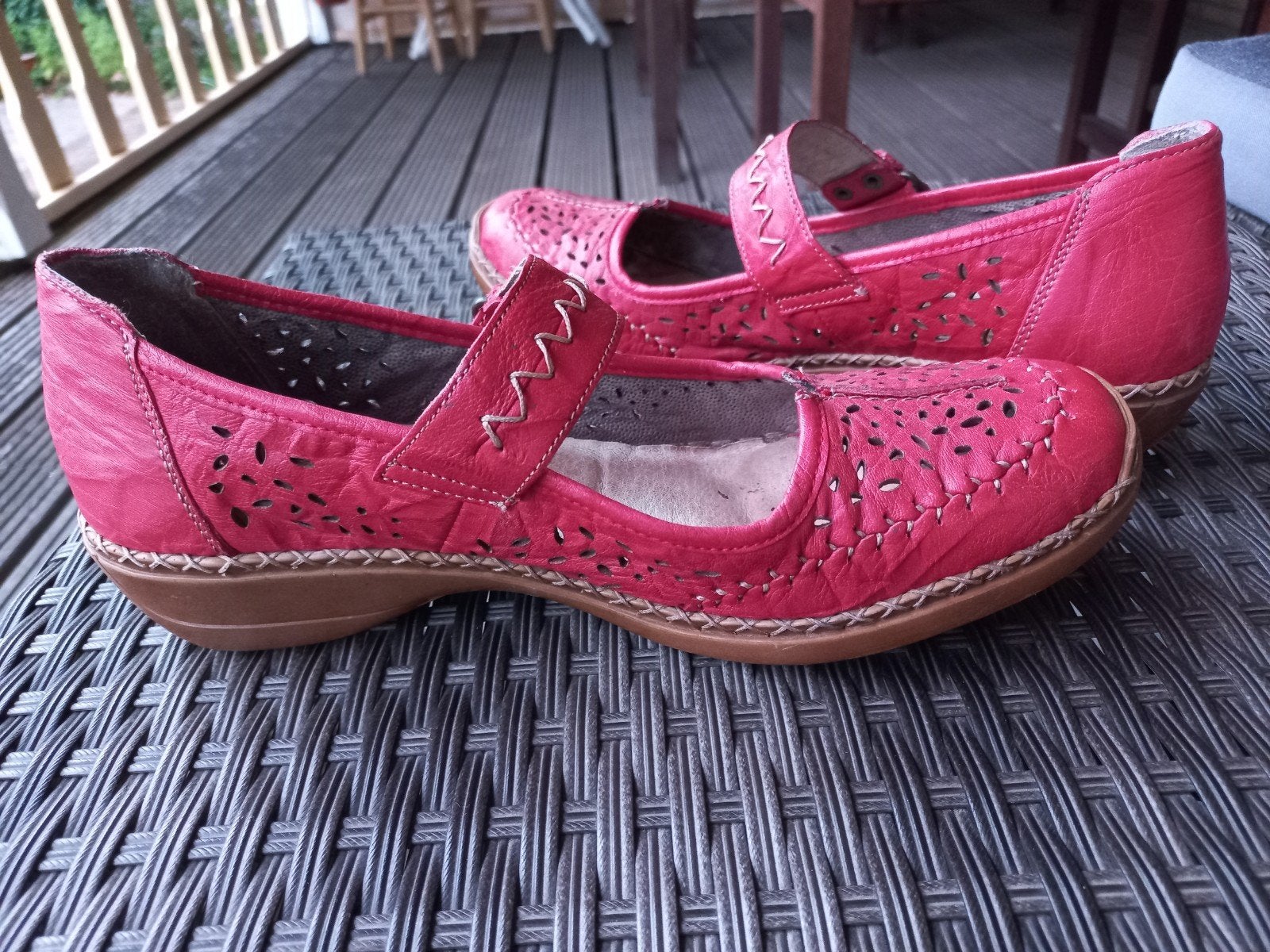 Rieker zomerschoenen maat 41, Ophalen of Verzenden, Gedragen, Rood