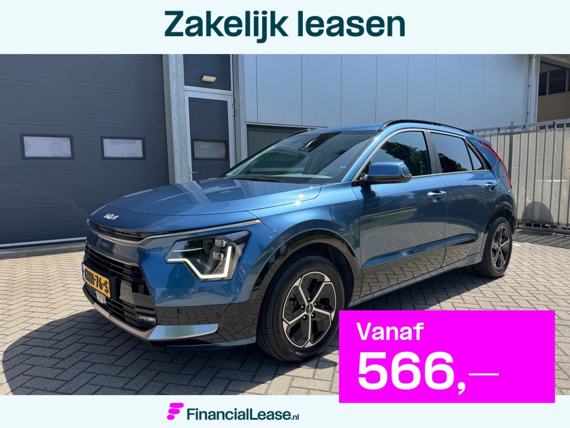 Kia NIRO 1.6 GDi PHEV DynamicPlusLine, LED, Keyless, Elek. S, Automatische klimaatregeling, Gebruikt, Euro 6, Blauw