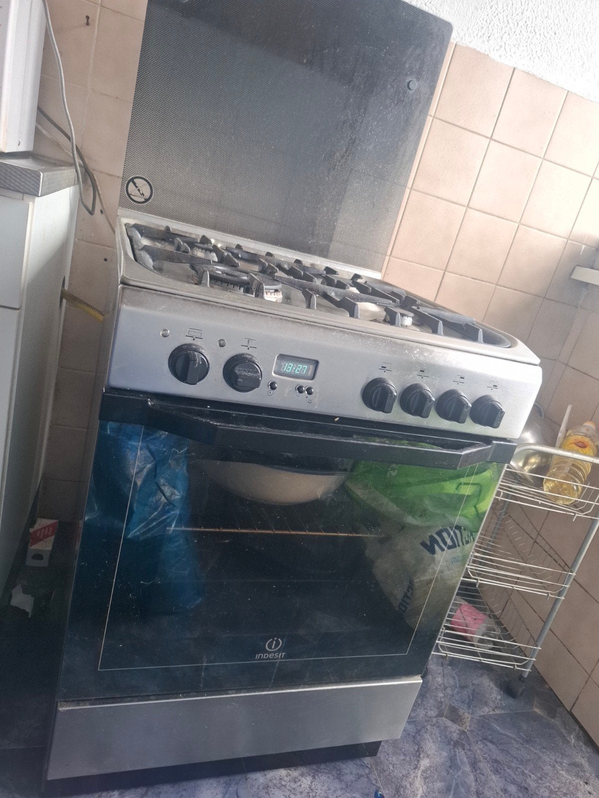 Gasfornuis, Ophalen, Gebruikt, 4 kookzones, Gas