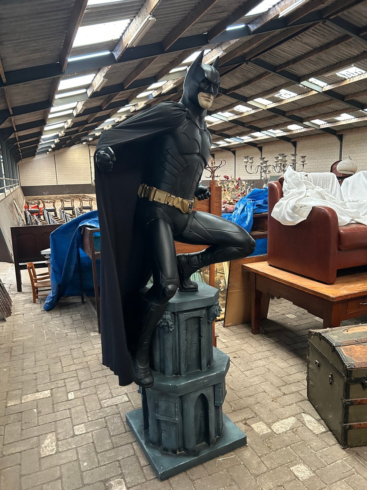 Levensgrote Batman beeld van Oxmox/Muckle, Verzamelen, Ophalen of Verzenden, Gebruikt