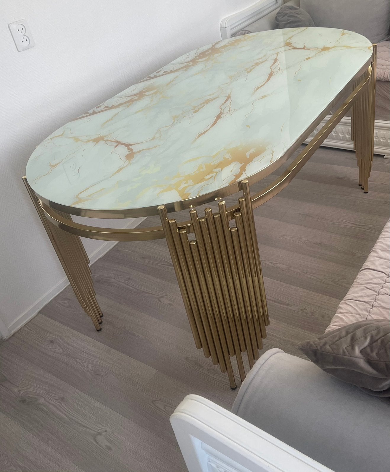 Eettafel, Ophalen, 50 tot 100 cm, Zo goed als nieuw, 150 tot 200 cm