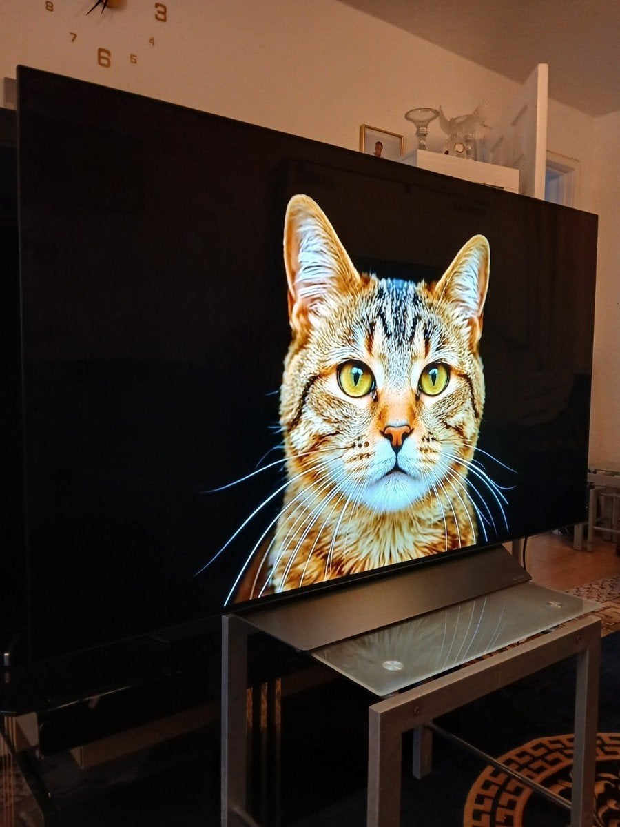 Moderne OLED TV met levendige kleuren en scherp beeld