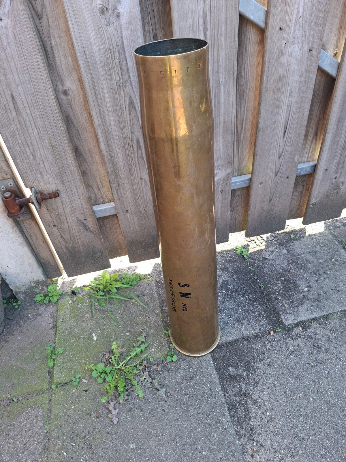 72 cm grote engelse huls  1943  lucht doelen ., Ophalen of Verzenden, Engeland, Hulzen of Bodemvondsten
