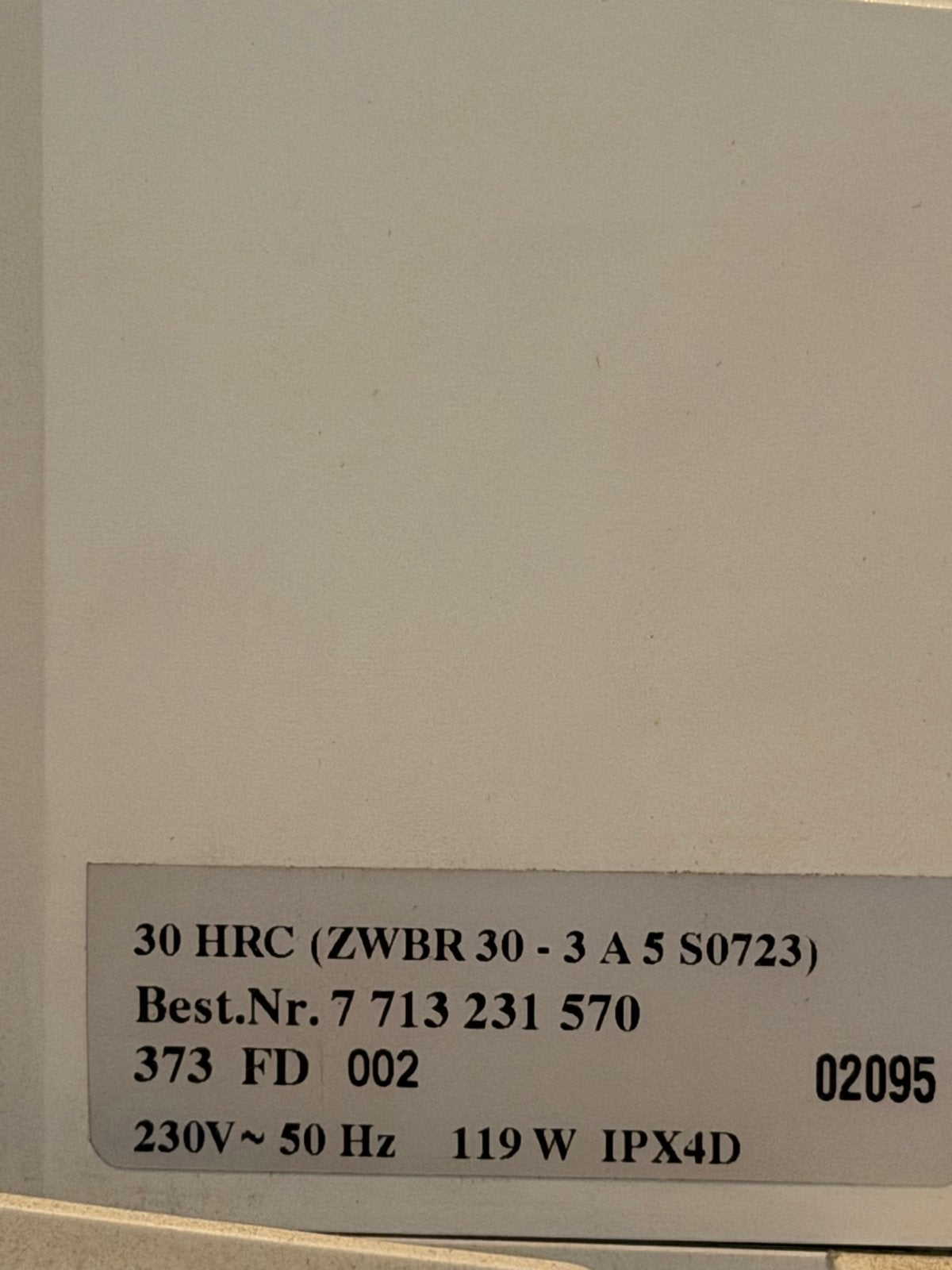 Bosch HRC 30 CV-ketel - Hoog rendement, Doe-het-zelf en Verbouw, Verwarming en Radiatoren, Ophalen, Gebruikt, Hoog rendement (Hr)