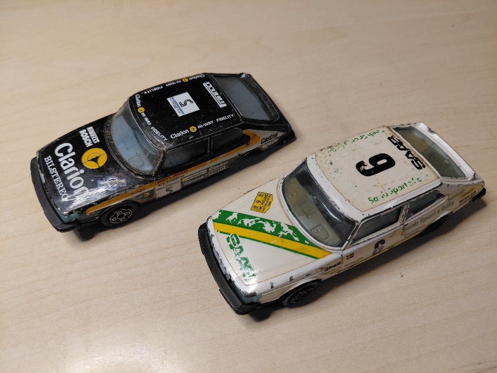 Set van 2 vintage Saab rally modelauto's, Ophalen, Gebruikt, Auto, Overige merken