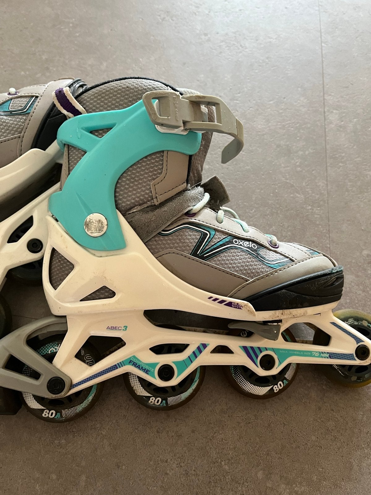 Oxelo Fit 3 Inline Skates - Maat 35 - 38 - Verstelbaar, Ophalen, Verstelbaar, Gebruikt, Kinderen