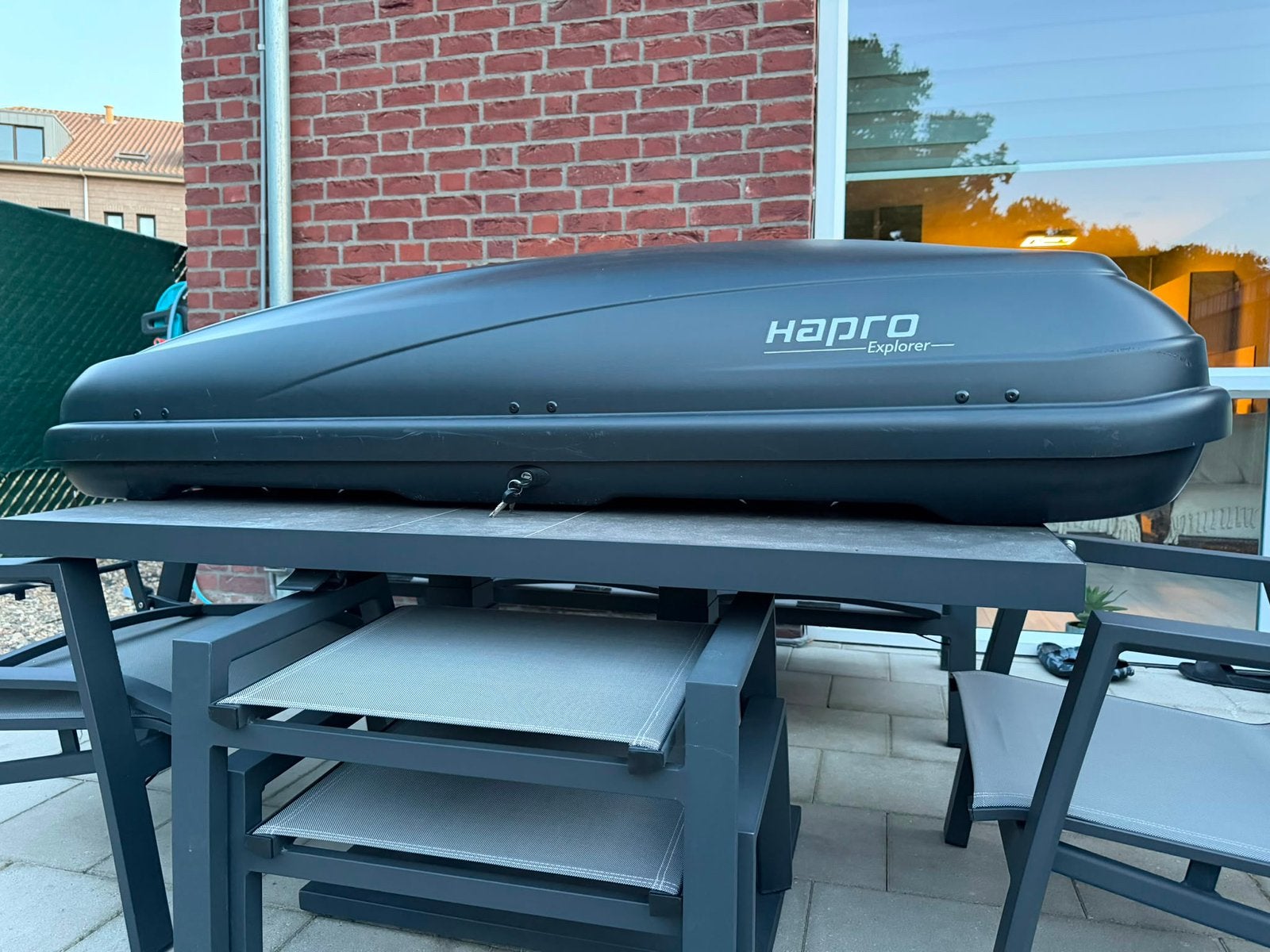 Hapro explorer dakkoffer-zwart, Auto diversen, Dakkoffers, Ophalen, Zo goed als nieuw