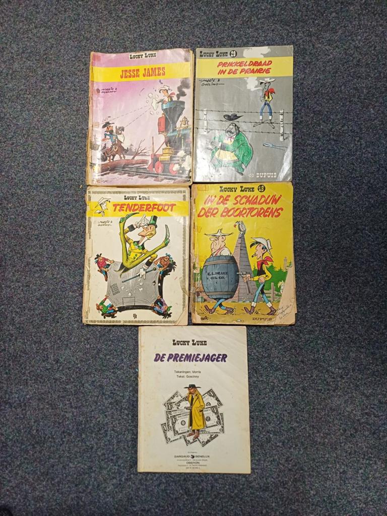 Lucky Luke, Meerdere stripboeken, Ophalen of Verzenden, Gelezen