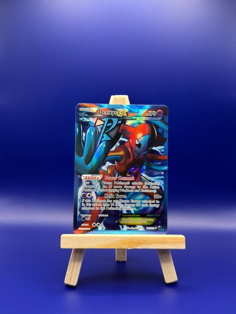 Deoxys EX (Full Art) - Plasma Freeze 111/116 Pokémon kaart, Ophalen of Verzenden, Zo goed als nieuw, Losse kaart, Foil