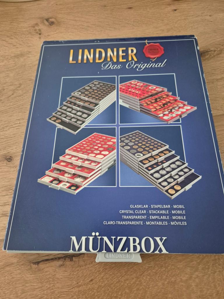 Lindner Munzbox - Munten Verzamelbox, Ophalen of Verzenden, Verzamelmap