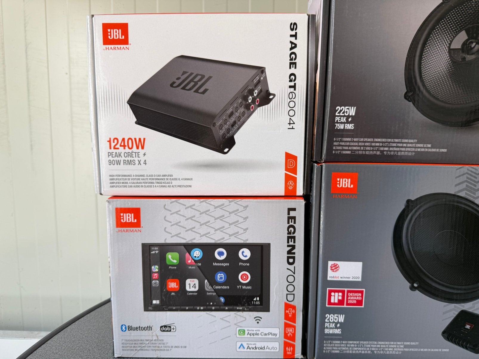 JBL Car Audio Set | CarPlay + Versterker + Speakers, Ophalen of Verzenden, Zo goed als nieuw