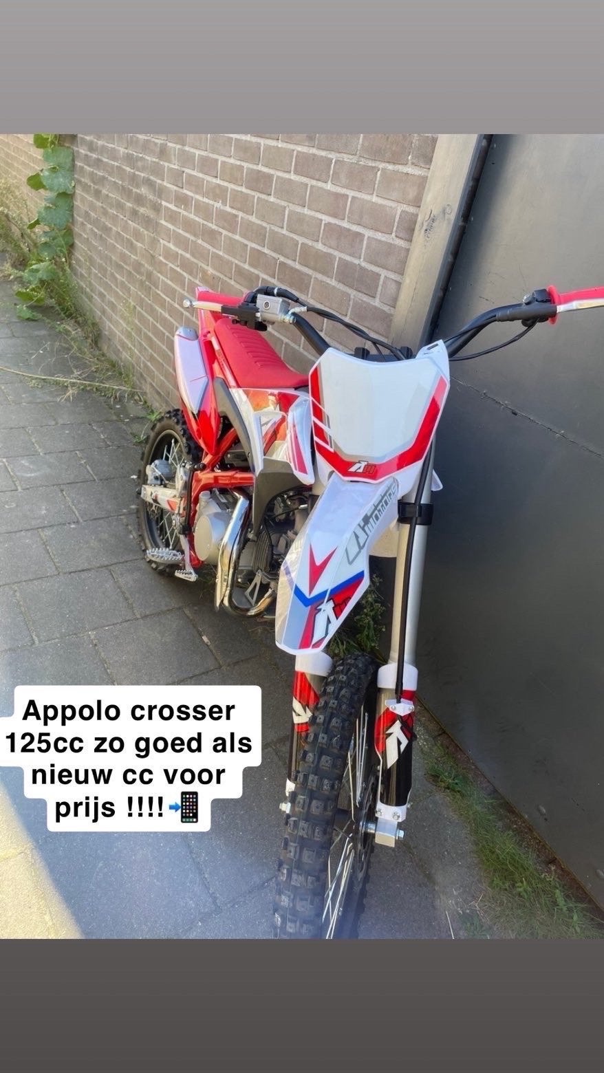 Appolo Crosser 125cc - Nieuwstaat, slechts getest!, Nieuw, 4 versnellingen, Ophalen, Overige merken