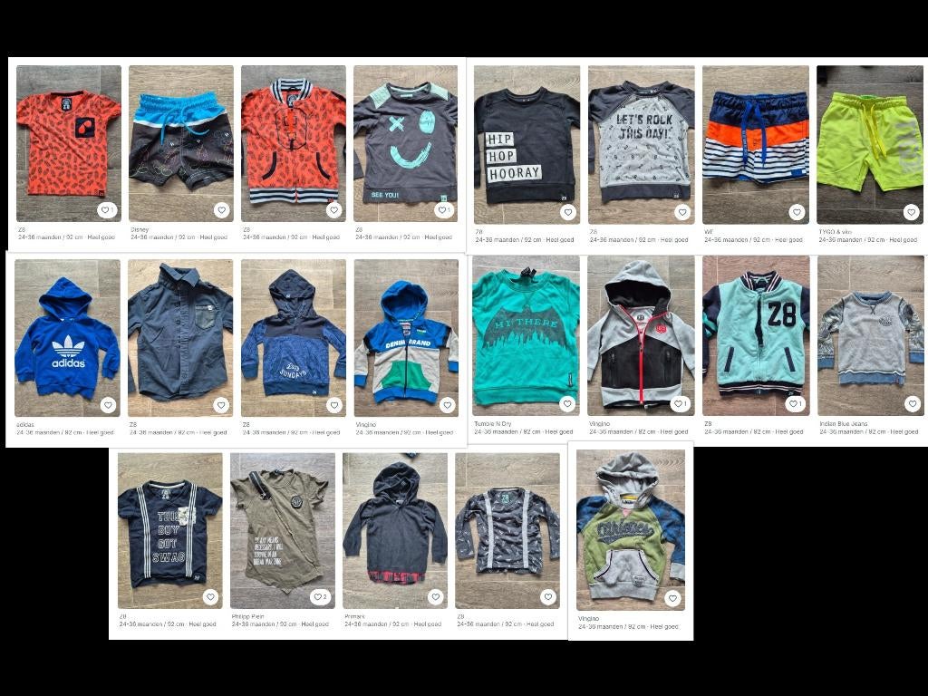 Kledingpakket merkkleding jongens maat 92, Kinderen en Baby's, Kinderkleding | Kinder-kledingpakketten, Ophalen of Verzenden, Zo goed als nieuw