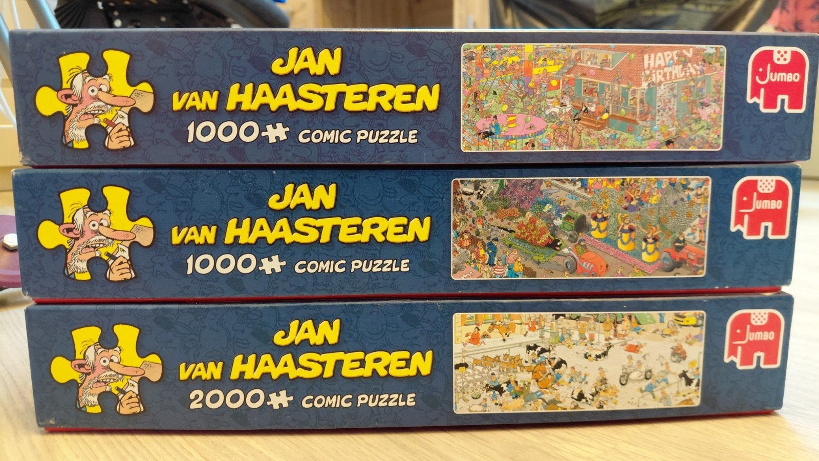 3 Jan van Haasteren Puzzels, Ophalen of Verzenden, 500 t/m 1500 stukjes, Zo goed als nieuw, Legpuzzel
