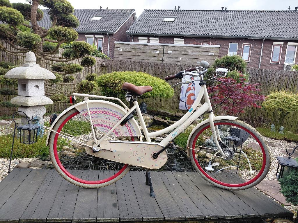 Meisjes fiets merk CORTINA LIEF 28", Gebruikt, Versnellingen, Cortina, Schijfrem