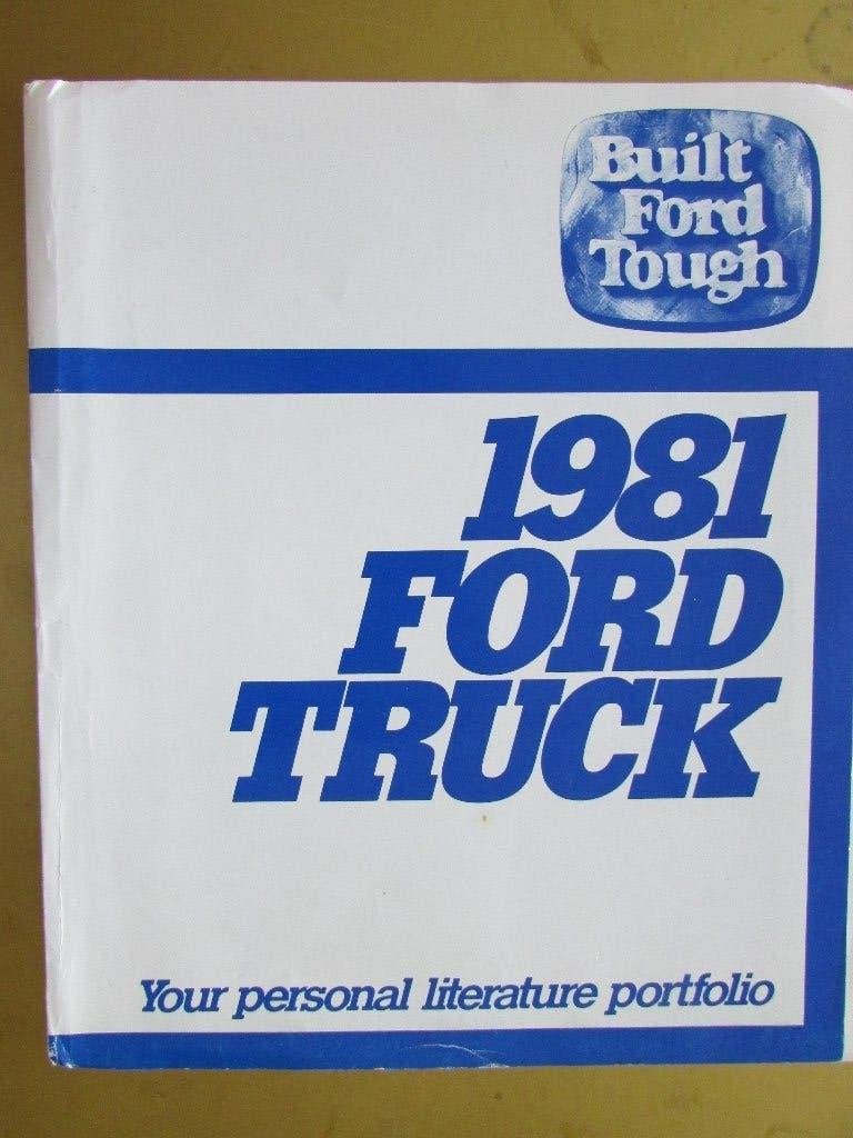 1981 FORD TRUCKS portfolio v.verkoopliteratuur. Zeldz.Engels, Ophalen of Verzenden, Zo goed als nieuw, Ford