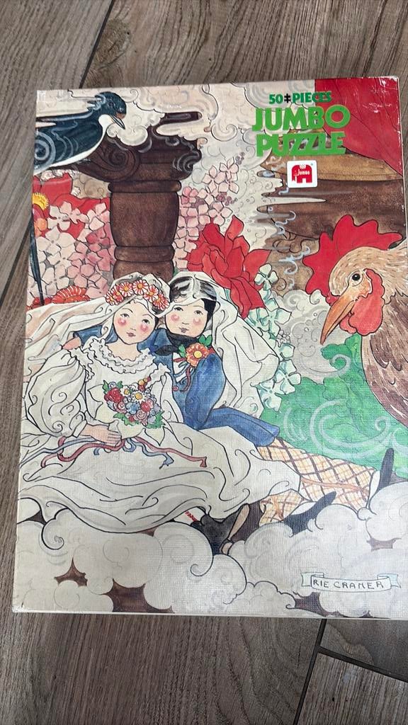 Vintage puzzel 50 stukjes Rie Cramer, Ophalen of Verzenden, Minder dan 500 stukjes, Gebruikt, Legpuzzel
