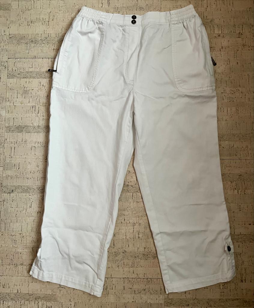Witte 3/4 broek / capri van Alica - maat 40, Maat 38/40 (M), Wit, Ophalen of Verzenden, Zo goed als nieuw