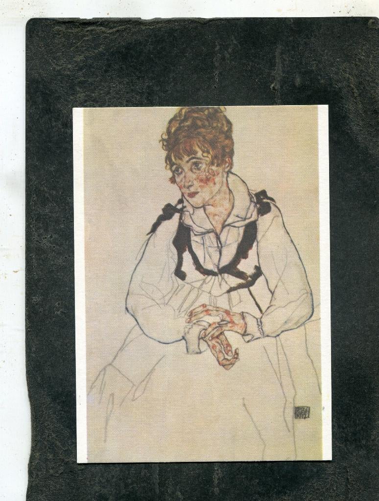 Ansicht Egon Schiele - Die Frau des Kunstlers, Verzenden, 1980 tot heden, Ongelopen