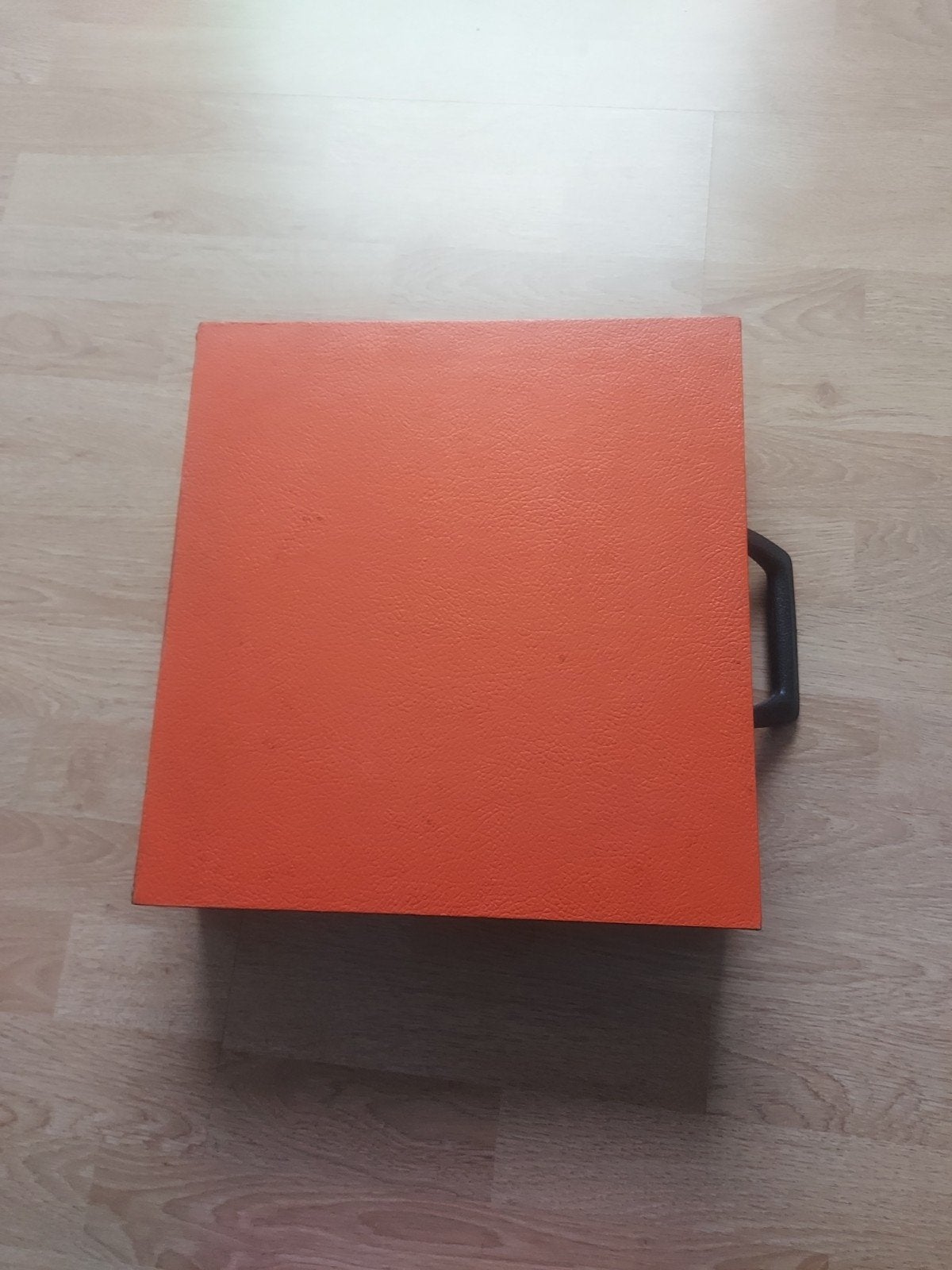 Vintage 78 toeren platenkoffer / opbergdoos, Ophalen, Voor 1960, Gebruikt, 10 inch