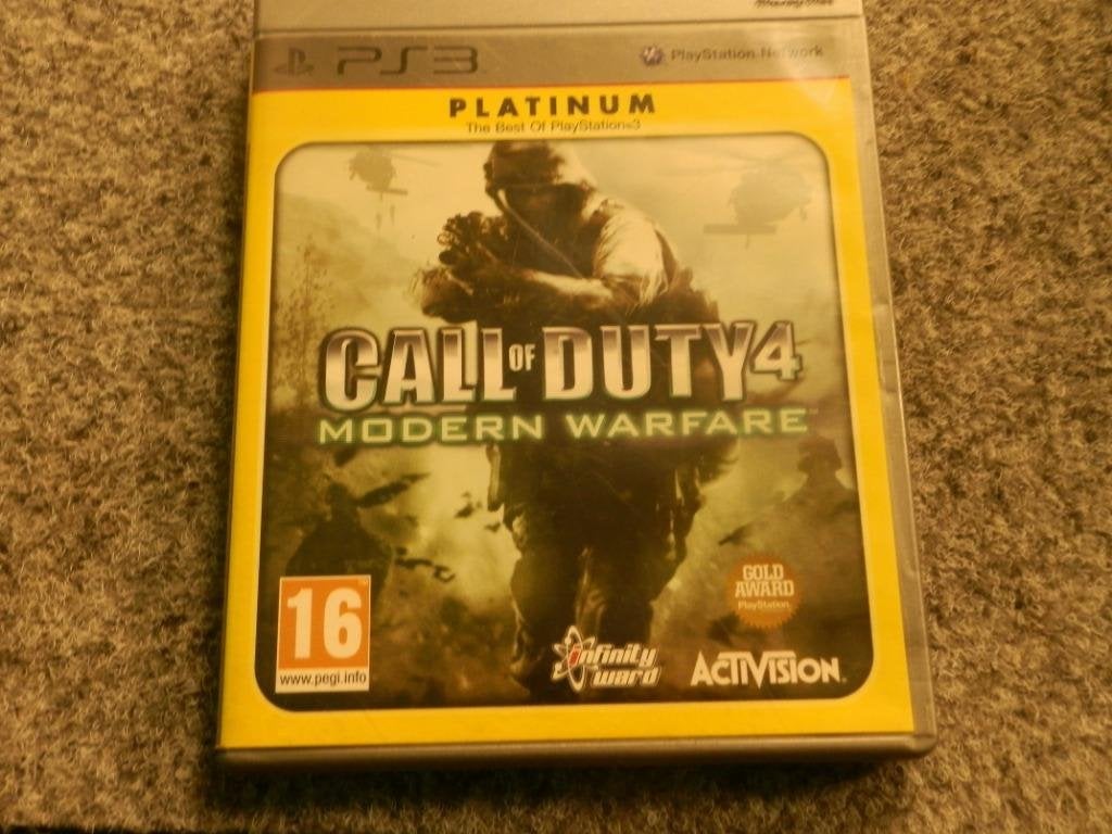 Ps3 spel call of duty 4 modern warfare platinum, Avontuur en Actie, Online, Gebruikt, Vanaf 18 jaar