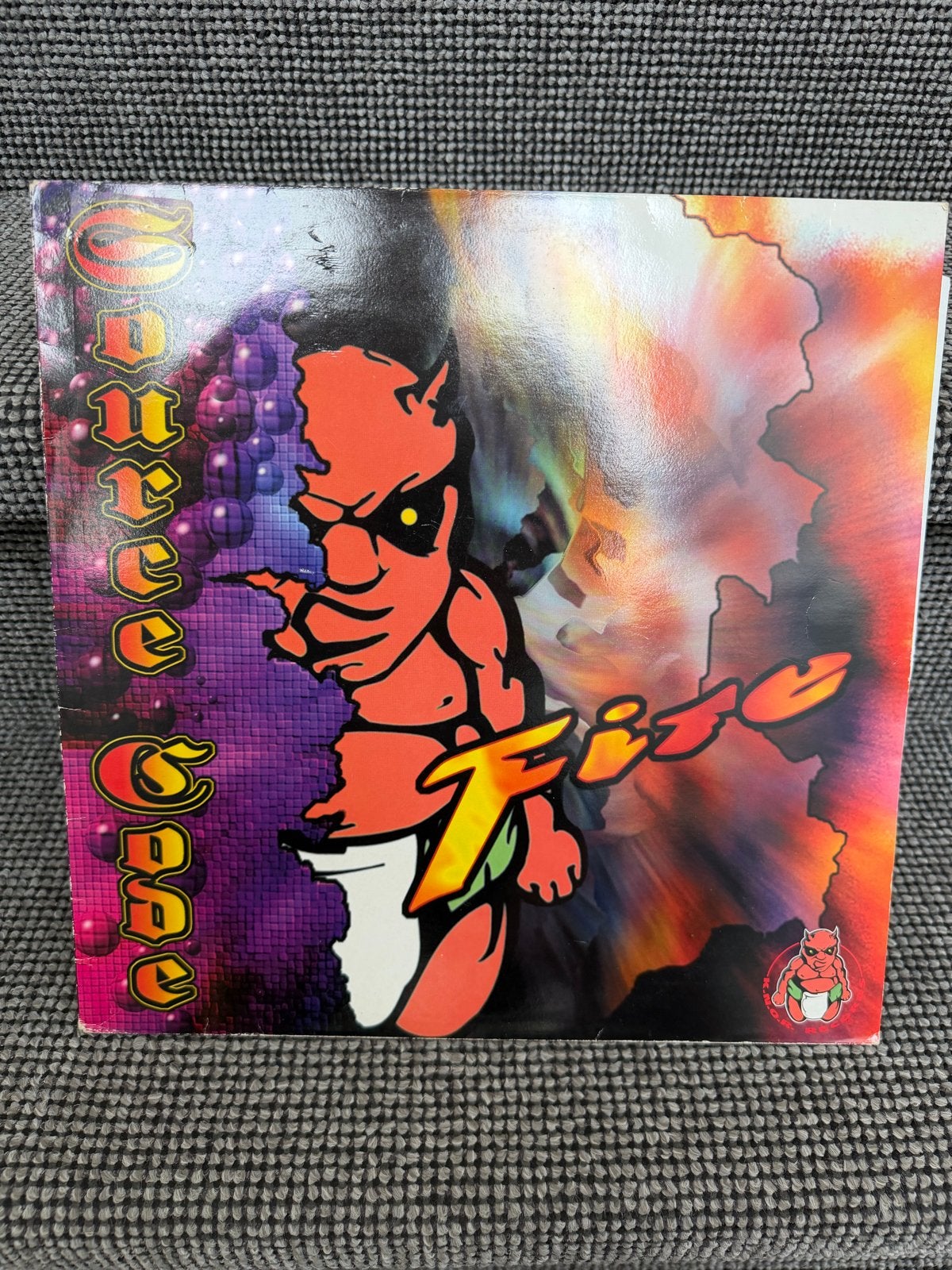 Source Code - Fire K.N.O.R. Records Oranje Vinyl, LP Gabber, Gebruikt, Hardcore, Colored vinyl, Ophalen of Verzenden