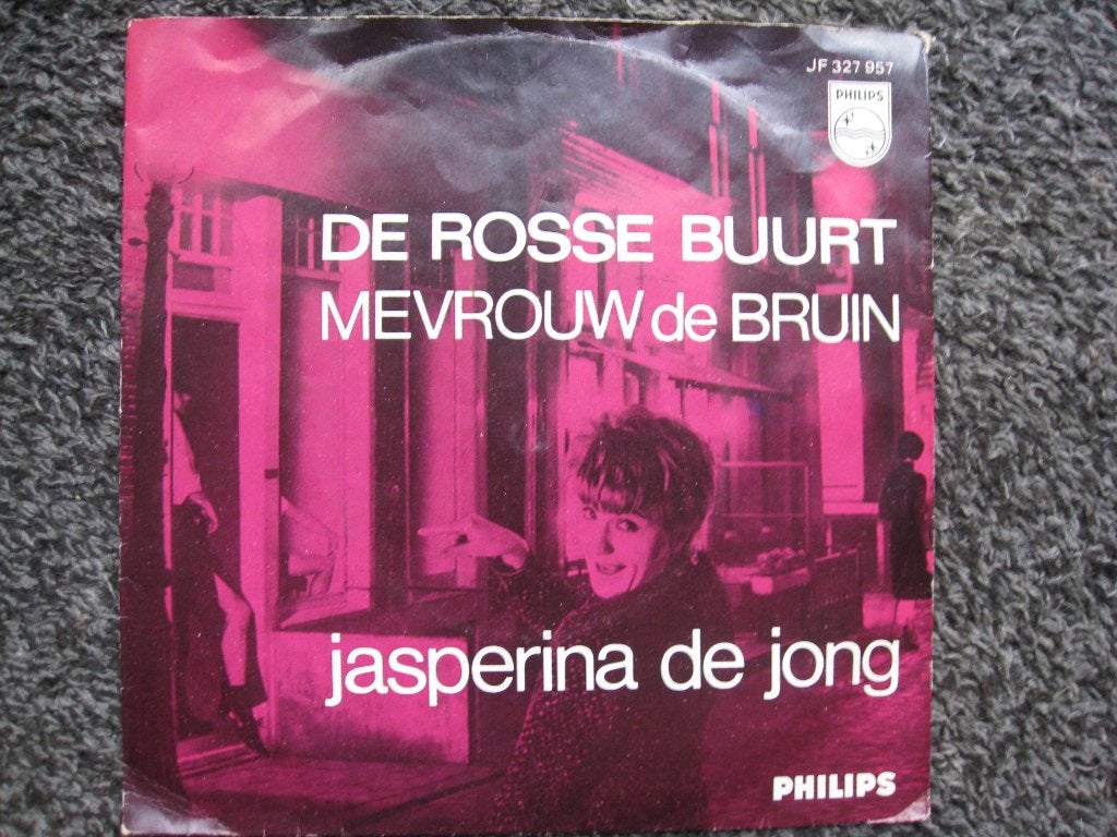 single Jasperina de Jong - De rosse buurt  -Mevrouw de Bruin, Ophalen of Verzenden, Gebruikt, Pop, Single