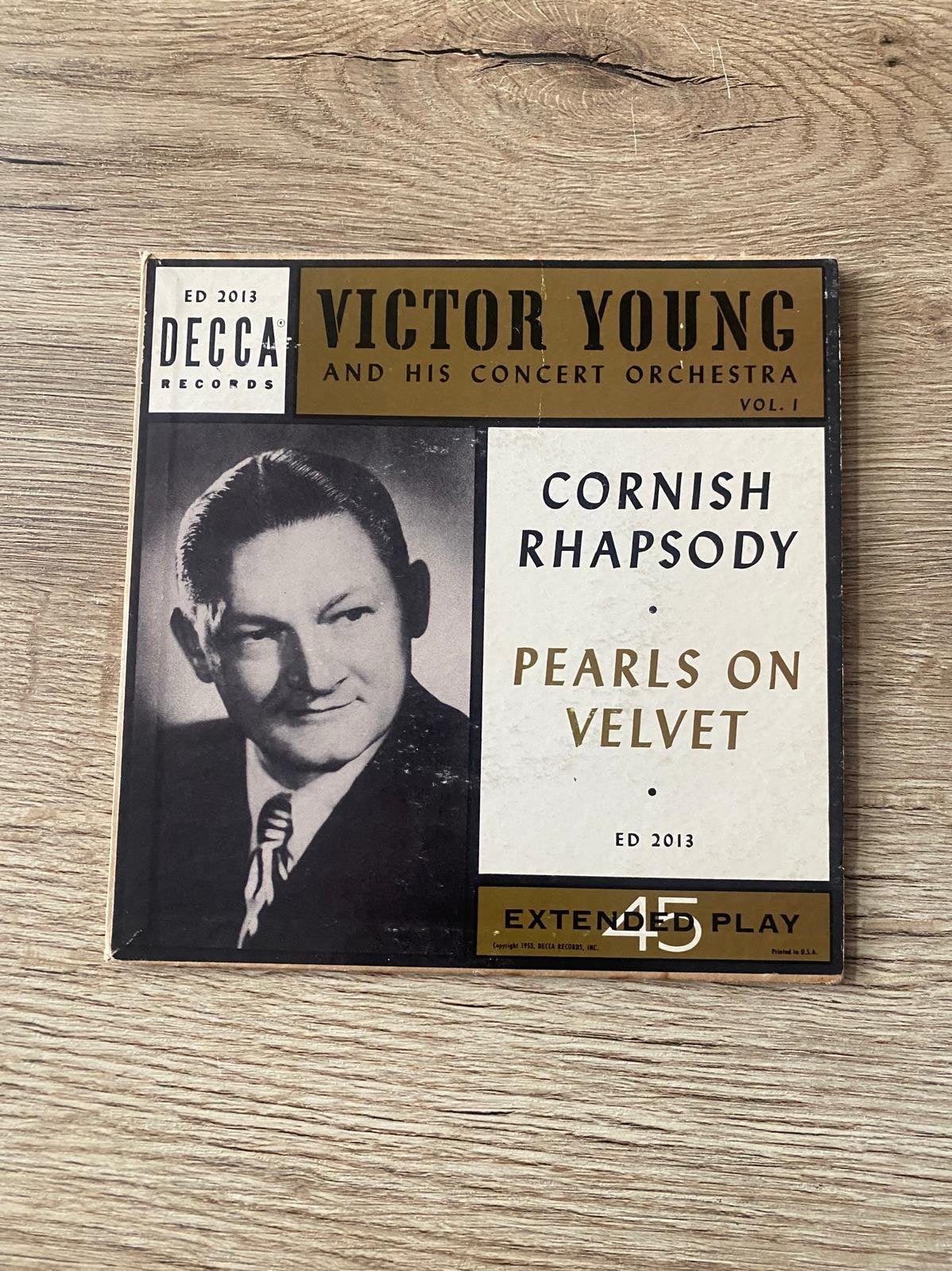 Victor Young – Cornish Rhapsody / Pearls on Velvet |Decca EP, Ophalen of Verzenden, Gebruikt, 7 inch, EP