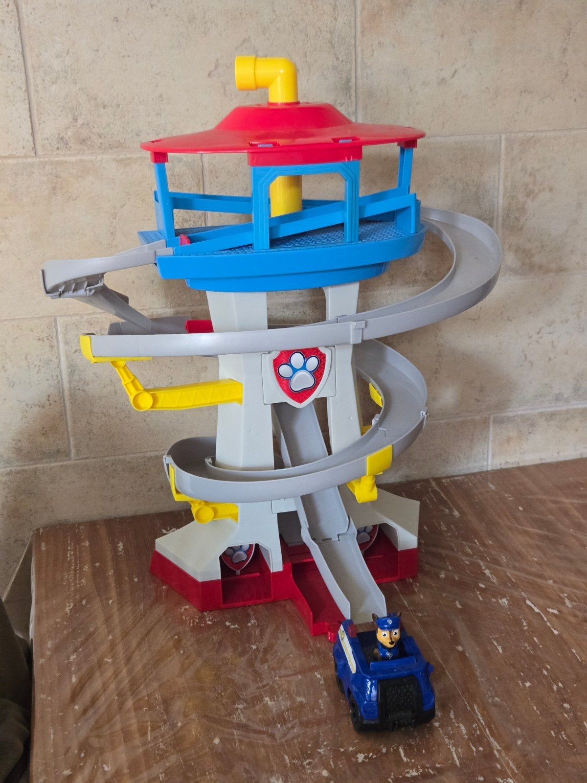 Paw Patrol Uitkijktoren met Chase voertuig, Ophalen of Verzenden, Gebruikt, Jongen of Meisje
