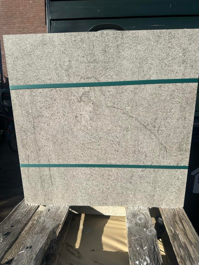 Excluton KERA TWICE 60x60x4cm UNICA GREY PAL terrastegels, Ophalen, Nieuw, Keramiek, Terrastegels