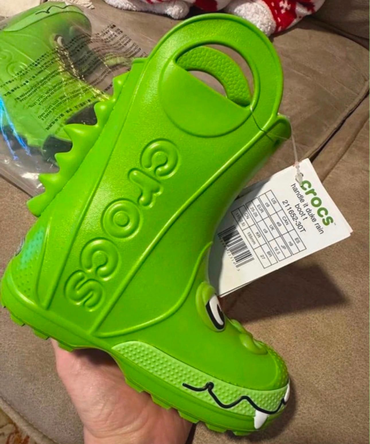 Crocs Krokodil Regenlaarzen Maat 25/26 Groen Nieuw, Ophalen, Nieuw, Jongen of Meisje, Laarzen