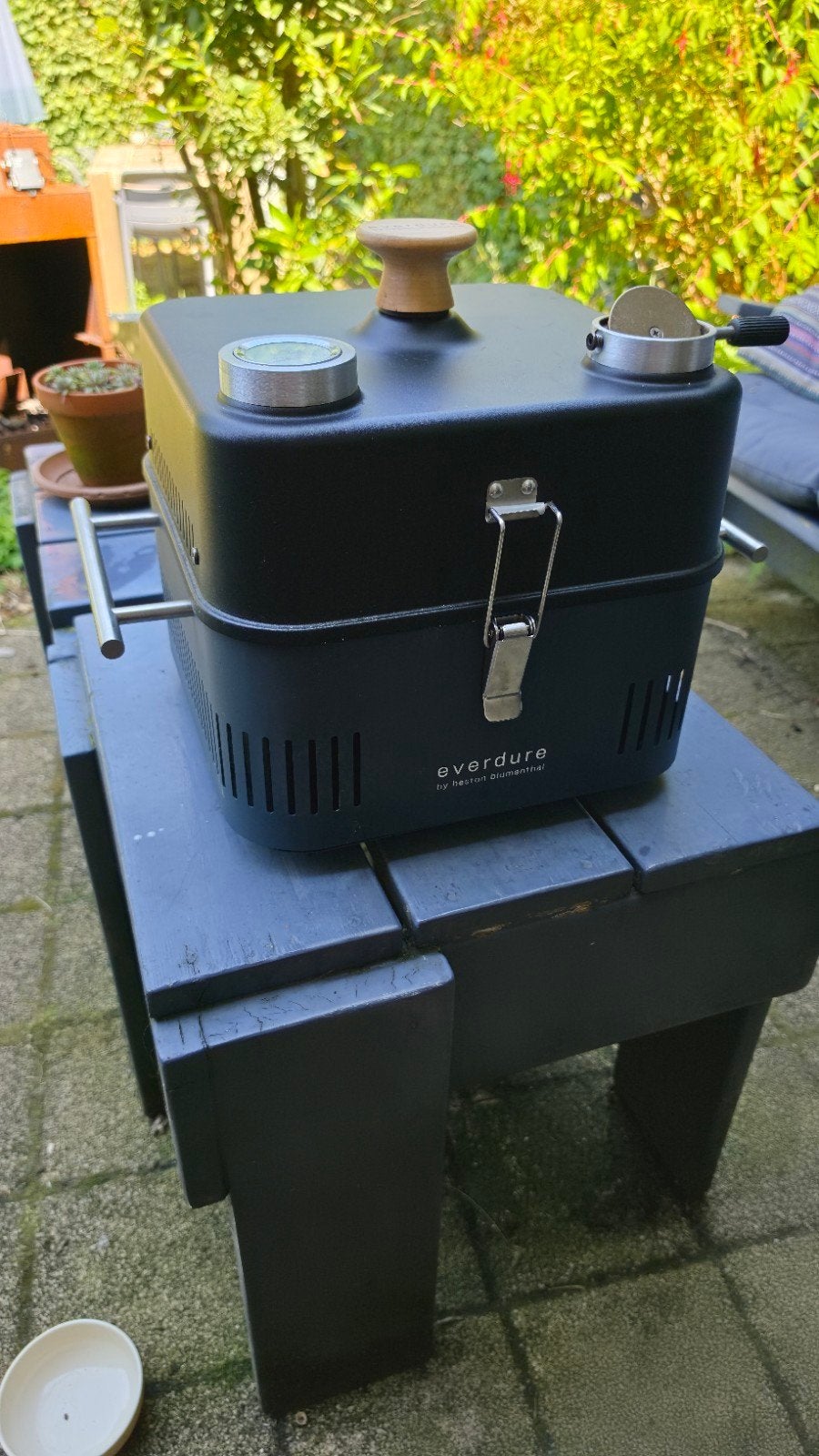 Everdure Heston Blumenthal tafel/camping BBQ met deksel, Ophalen, Gebruikt, Everdure Heston Blumenthal