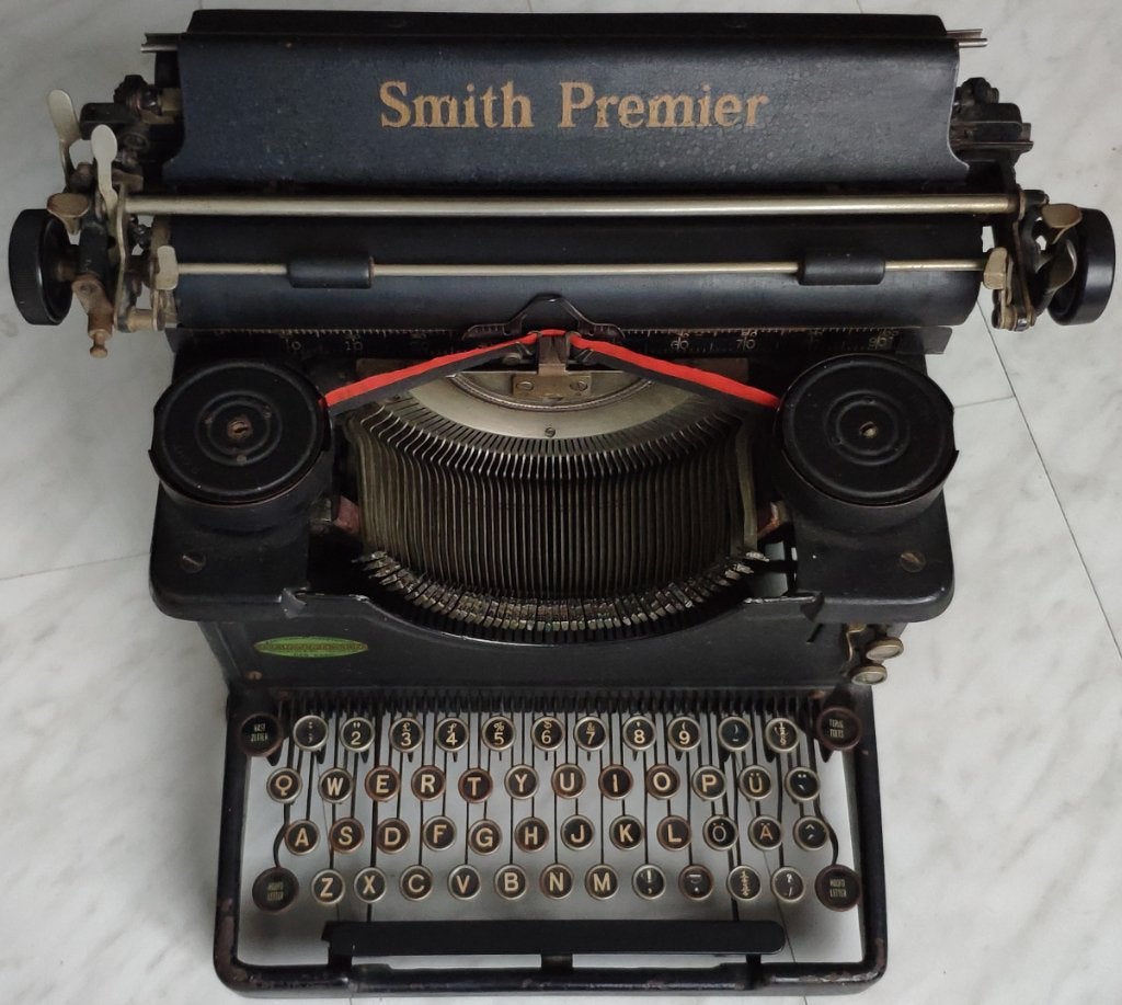 Smith Premier model 50 antieke typemachine 1925 NL toetsen, Ophalen