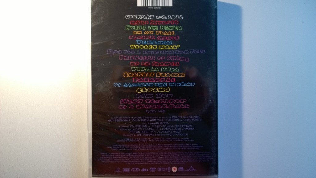 Coldplay - Live 2012 (DVD), Alle leeftijden, Ophalen of Verzenden, Zo goed als nieuw