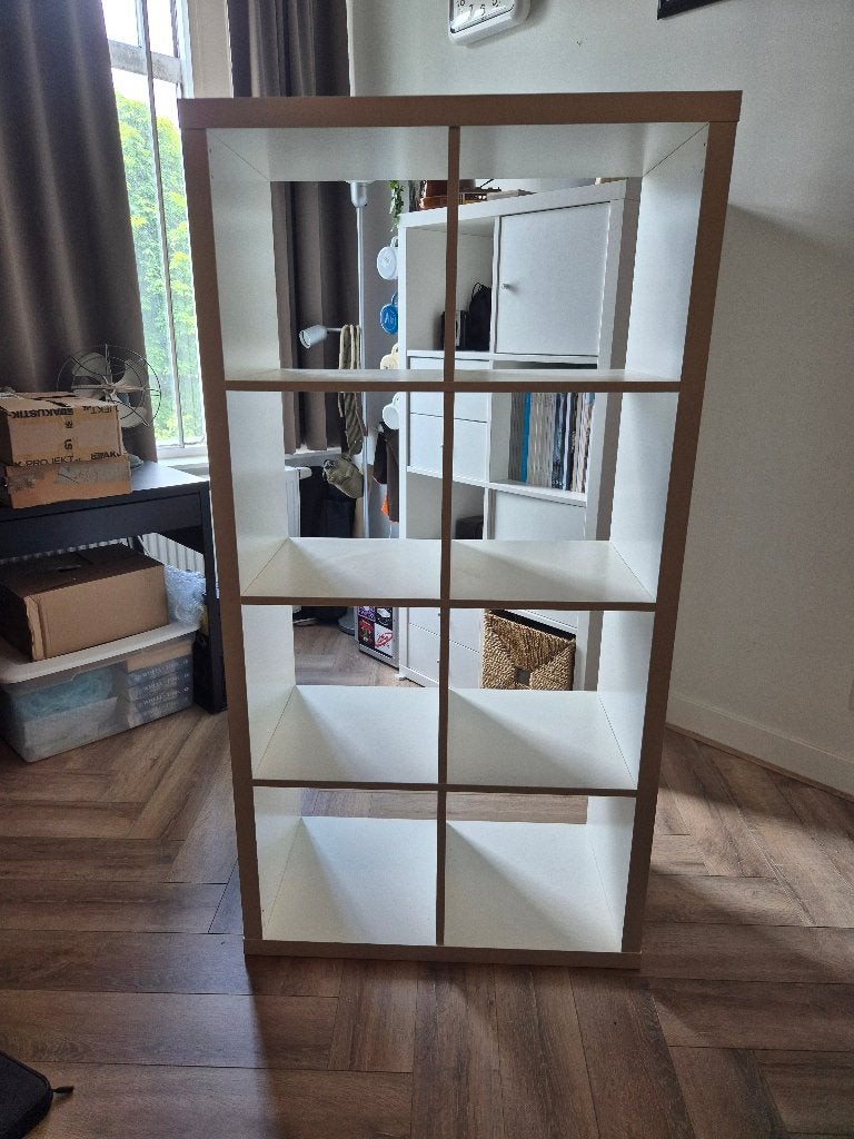 IKEA Kallax witte 4x2, Ophalen, 100 tot 150 cm, 50 tot 100 cm, Zo goed als nieuw