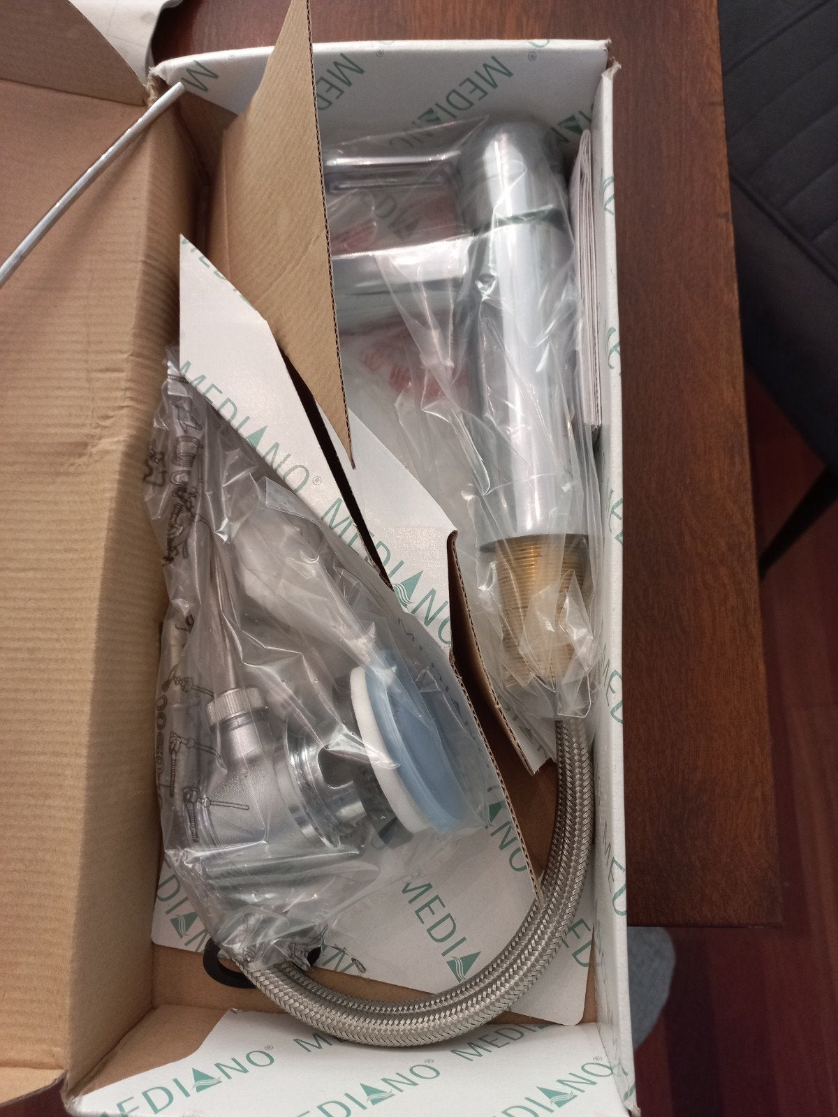 Mediano Hansgrohe Meng Kraan Chroom - Nieuw in doos, Ophalen, Nieuw, Chroom, Kraan